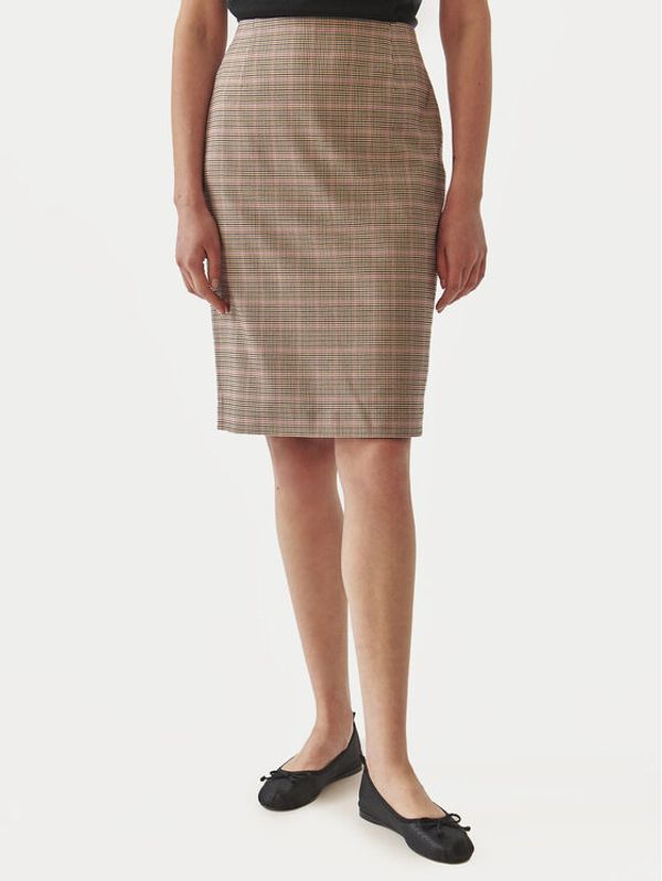 Tatuum Tatuum Midi suknja Monri T2416.175B Smeđa Regular Fit