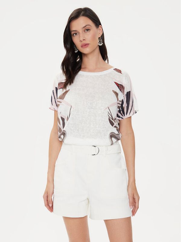 Tatuum Tatuum T-shirt Adella T2407.045 Écru Regular Fit