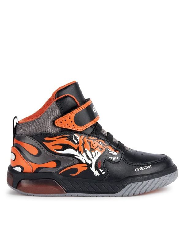 Geox Tenisice Geox J Inek Boy J369CC 0BUCE C0038 DD Black/Orange