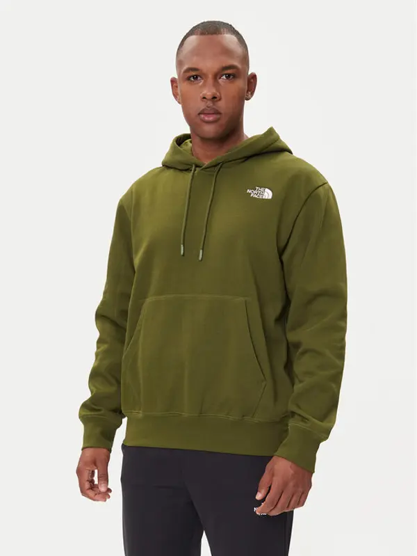 The North Face The North Face Majica dugih rukava Essential NF0A89ES Zelena Regular Fit