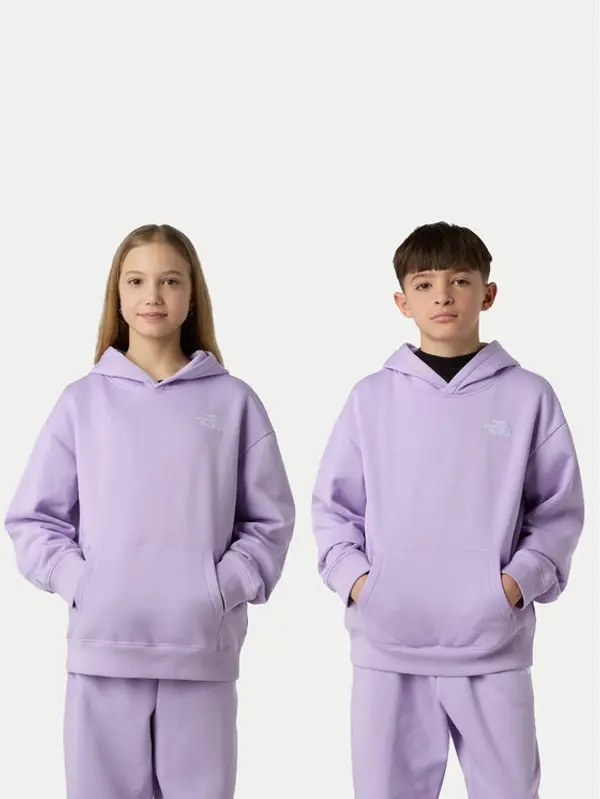 The North Face The North Face Majica dugih rukava Essential NF0A89HA Ljubičasta Relaxed Fit