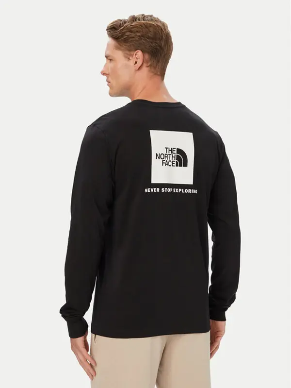 The North Face The North Face Majica dugih rukava Evolution Box Nse NF0A8B68 Crna Regular Fit