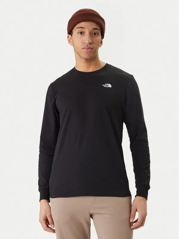The North Face The North Face Majica dugih rukava Evolution Simple Dome NF0A8EU3 Crna Regular Fit