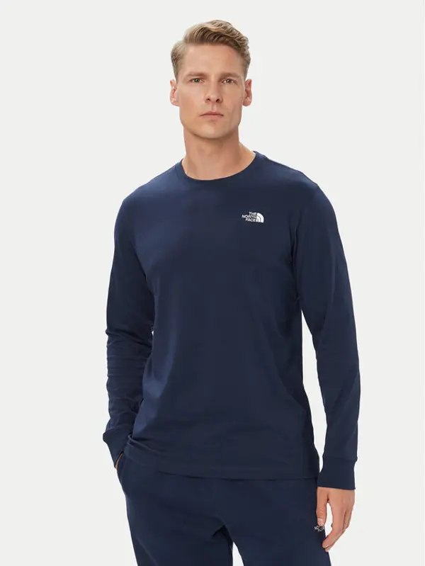 The North Face The North Face Majica dugih rukava Evolution Simple Dome NF0A8EU3 Tamnoplava Regular Fit