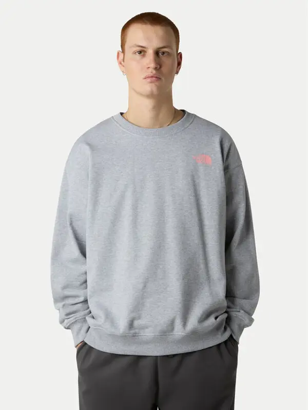 The North Face The North Face Majica dugih rukava Expedition Celebration NF0A8E3G Siva Relaxed Fit