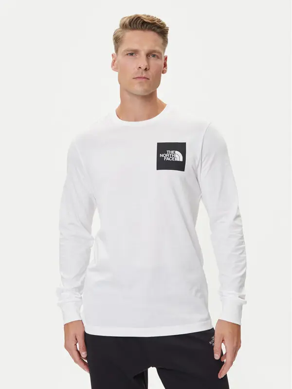 The North Face The North Face Majica dugih rukava Fine NF0A8A6P Bijela Regular Fit