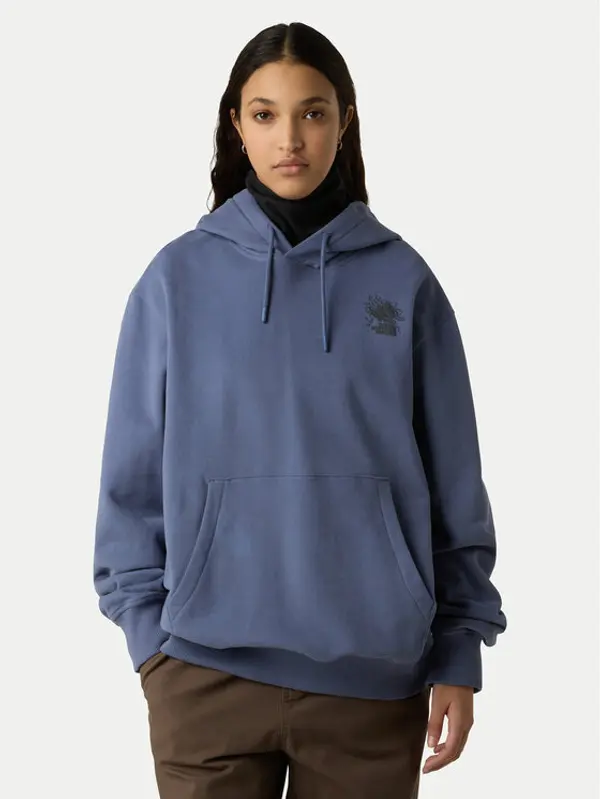 The North Face The North Face Majica dugih rukava Powder Days NF0A8E4G Plava Relaxed Fit