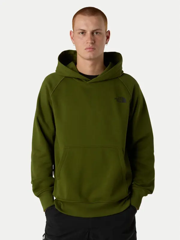 The North Face The North Face Majica dugih rukava Redbox NF0A89F9 Zelena Regular Fit