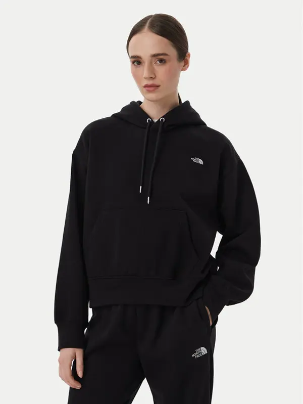The North Face The North Face Majica dugih rukava Tnf Essential Simple Dome Boxy Os NF0A8HBX Crna Regular Fit
