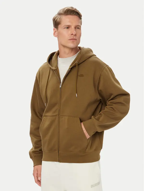 The North Face The North Face Majica dugih rukava Tnf Essential Simple Dome Rlx NF0A8FDE Smeđa Relaxed Fit