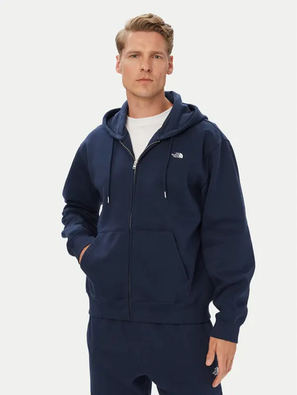 The North Face The North Face Majica dugih rukava Tnf Essential Simple Dome Rlx NF0A8FDE Tamnoplava Relaxed Fit
