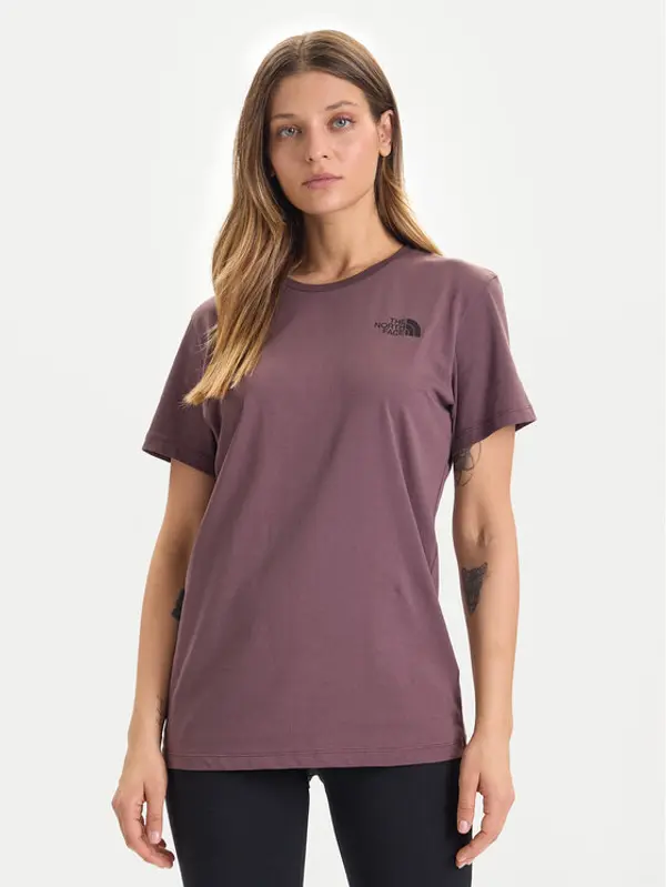 The North Face The North Face T-shirt Box Nse Edge Of Light NF0A8E3J Smeđa Relaxed Fit