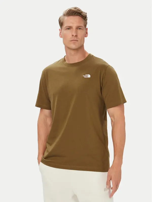 The North Face The North Face T-shirt Evolution Simple Dome NF0A8CZ2 Zelena Regular Fit