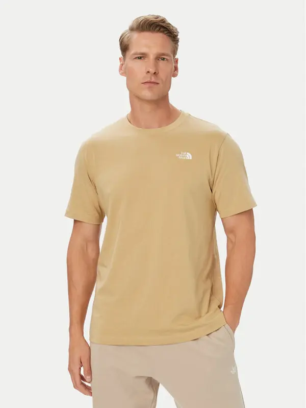The North Face The North Face T-shirt Evolution Simple Dome NF0A8CZ2 Žuta Regular Fit