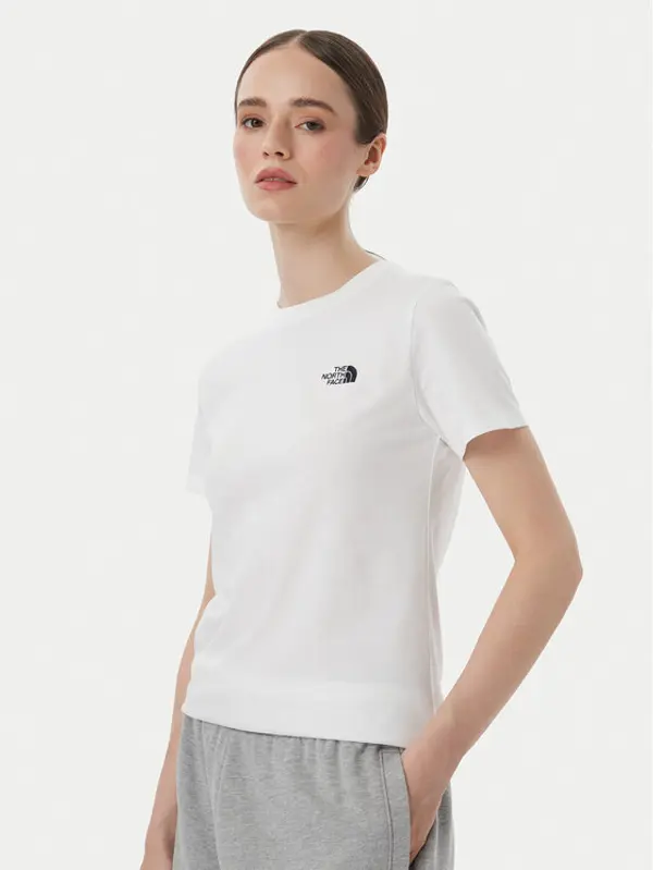 The North Face The North Face T-shirt Evolution Simple Dome Slm NF0A8FX7 Bijela Regular Fit