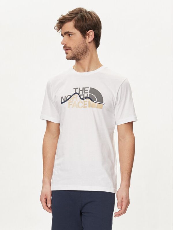 The North Face The North Face T-shirt Mountain Line NF0A87NT Bijela Regular Fit