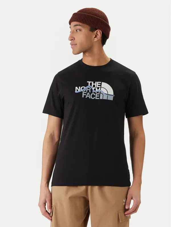 The North Face The North Face T-shirt Mountain Line NF0A8GUX Crna Regular Fit