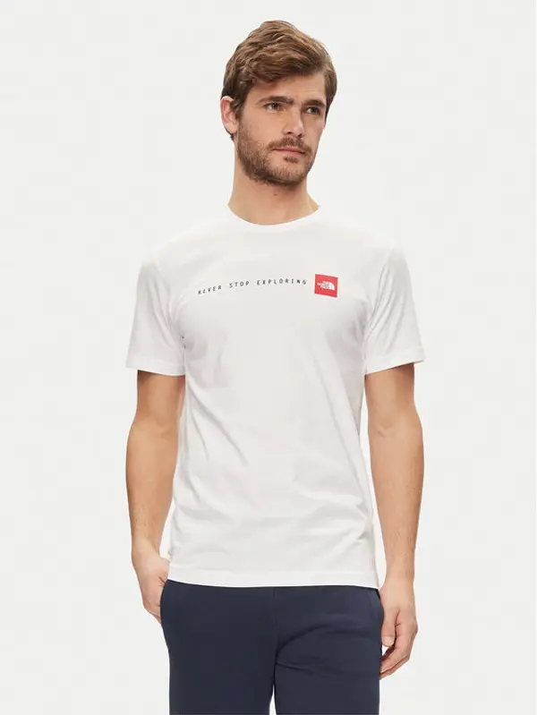The North Face The North Face T-shirt Never Stop NF0A87NS Bijela Regular Fit