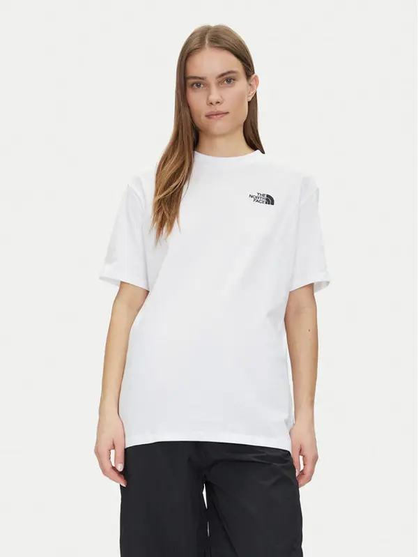 The North Face The North Face T-shirt NF0A87NQFN41 Bijela Oversize