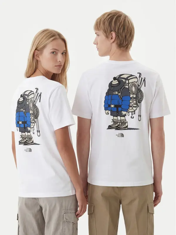 The North Face The North Face T-shirt NF0A8JB4 Bijela Relaxed Fit