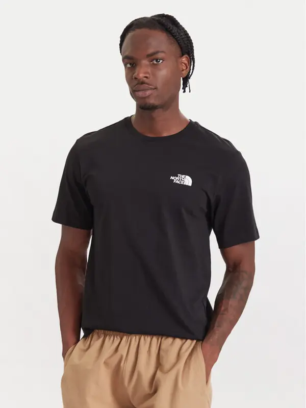 The North Face The North Face T-shirt NSE Box Raku Horse Infill NF0A8EGU Crna Regular Fit