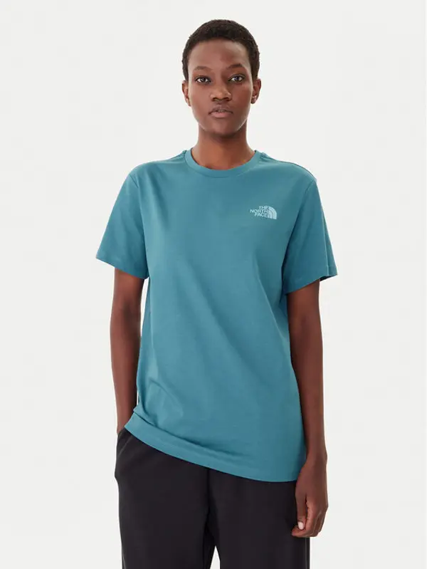 The North Face The North Face T-shirt Redbox NF0A87NK Plava Relaxed Fit