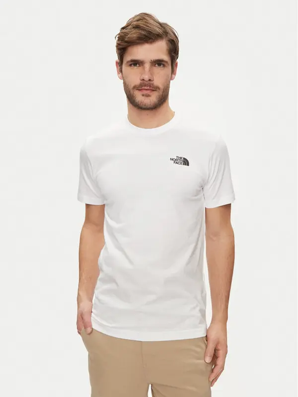 The North Face The North Face T-shirt Redbox NF0A87NP Bijela Regular Fit