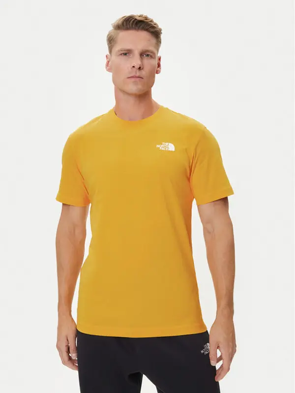 The North Face The North Face T-shirt Redbox NF0A87NP Žuta Regular Fit