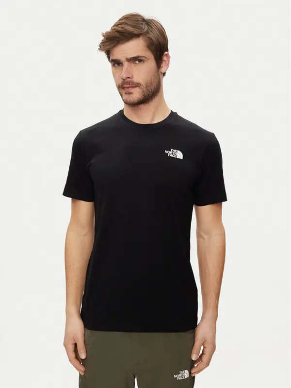 The North Face The North Face T-shirt Redbox NF0A87NV Crna Regular Fit