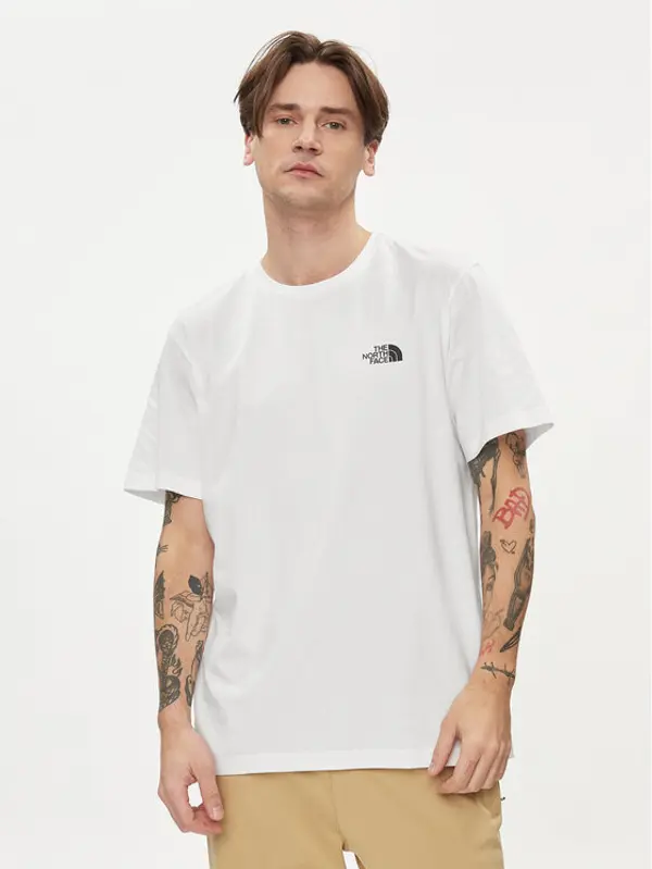 The North Face The North Face T-shirt Simple Dome NF0A87NG Bijela Regular Fit