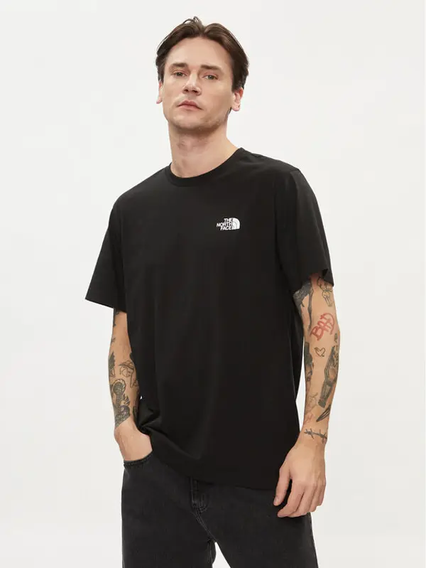 The North Face The North Face T-shirt Simple Dome NF0A87NG Crna Regular Fit