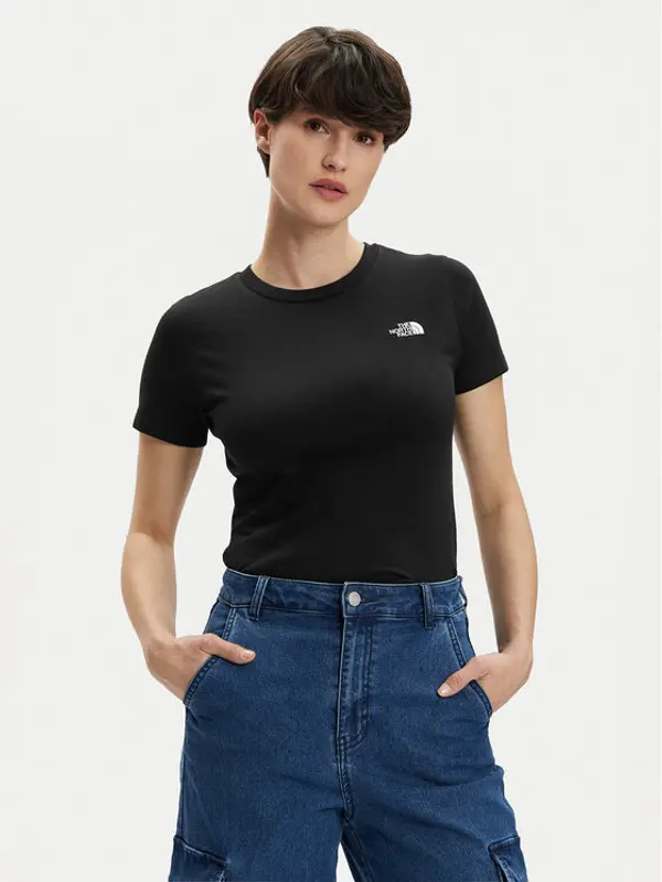 The North Face The North Face T-shirt Simple Dome NF0A87NH Crna Regular Fit
