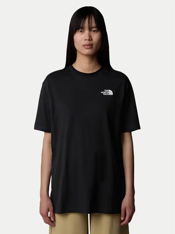 The North Face The North Face T-shirt Simple Dome NF0A87NQ Crna Oversize