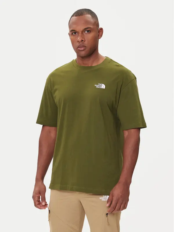 The North Face The North Face T-shirt Simple Dome NF0A87NR Zelena Oversize