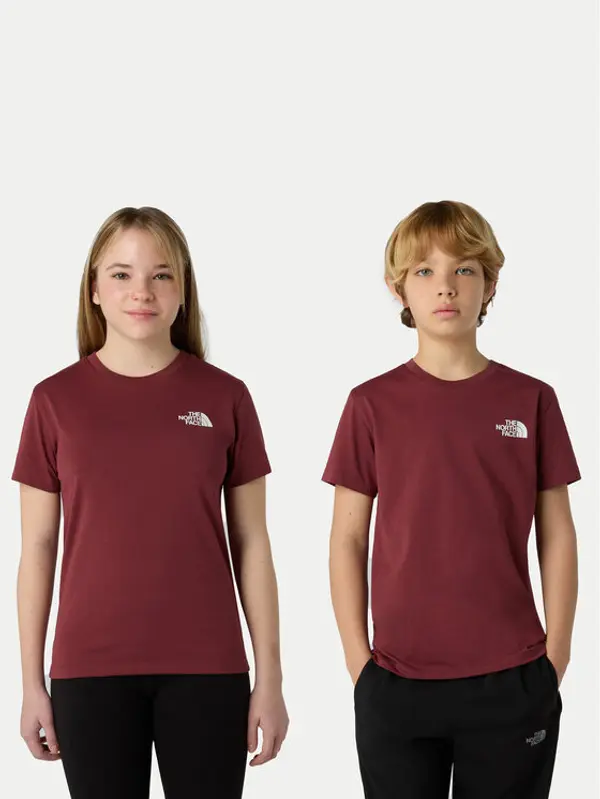 The North Face The North Face T-shirt Simple Dome NF0A87T4 Tamnocrvena Regular Fit