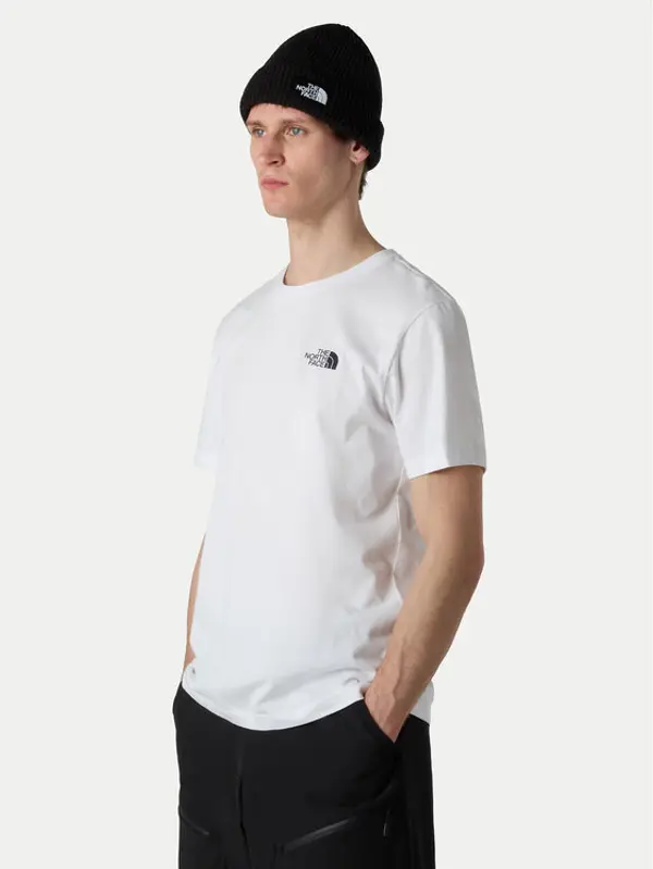 The North Face The North Face T-shirt Vertical NF0A8EE7 Bijela Regular Fit