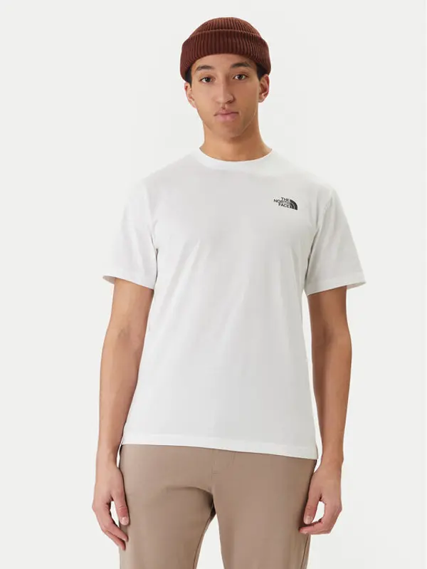 The North Face The North Face T-shirt Vertical NF0A8GV1 Bijela Regular Fit