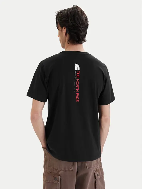 The North Face The North Face T-shirt Vertical NF0A8GV1 Crna Regular Fit