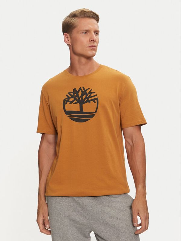 Timberland Timberland T-shirt TB0A2C2R Smeđa Regular Fit