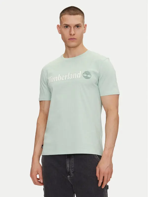 Timberland Timberland T-shirt TB0A5UPQ Zelena Regular Fit