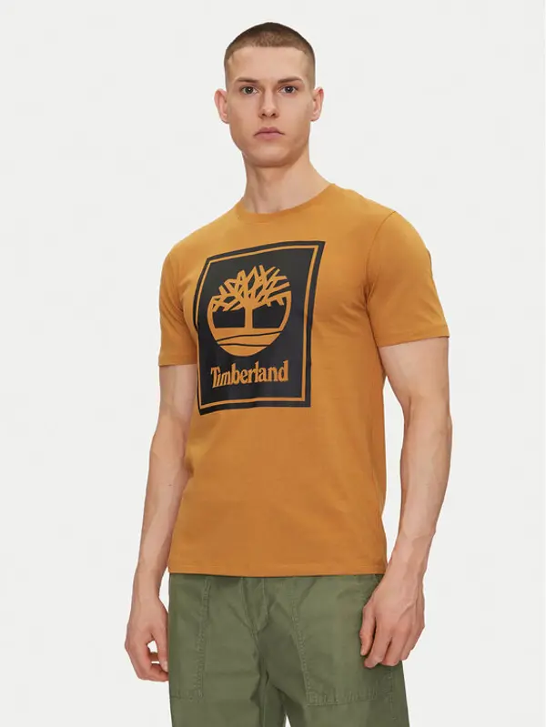 Timberland Timberland T-shirt TB0A5WQQ Bež Regular Fit