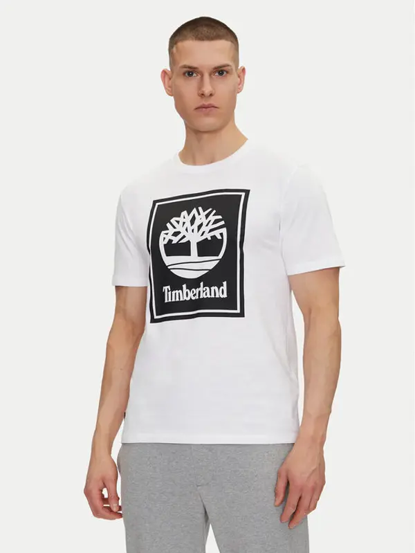 Timberland Timberland T-shirt TB0A5WQQ Bijela Regular Fit