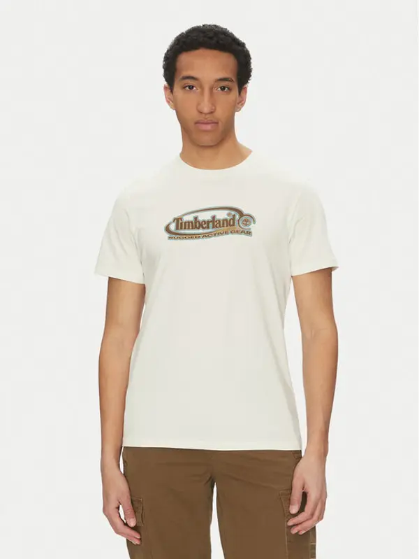 Timberland Timberland T-shirt TB0A6DJY Bijela Regular Fit