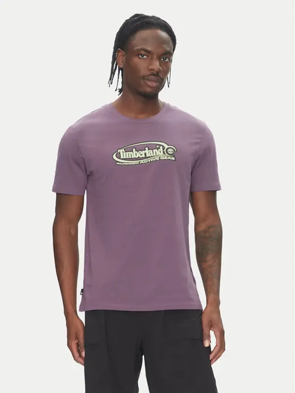 Timberland Timberland T-shirt TB0A6DJY Ljubičasta Regular Fit