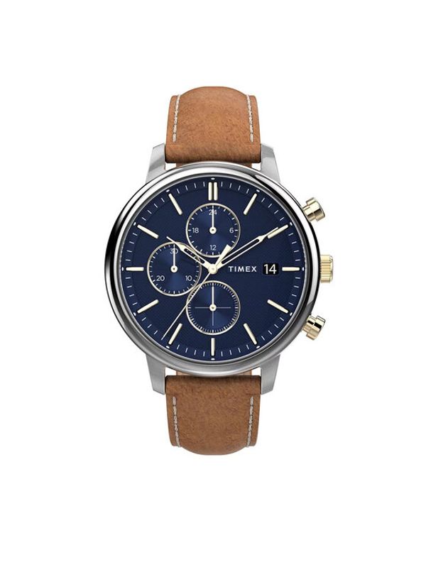 Timex Timex Sat Chicago Chronograph 45mm TW2U39000 Smeđa