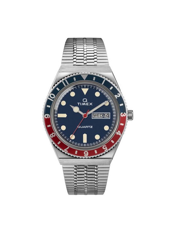 Timex Timex Sat Q Reissue TW2T80700 Srebrna