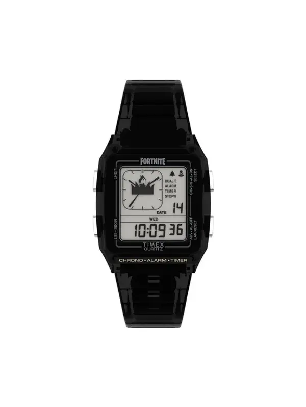 Timex Timex Sat Q Timex Lca X Fortnite® 35mm TW2W96500 Crna