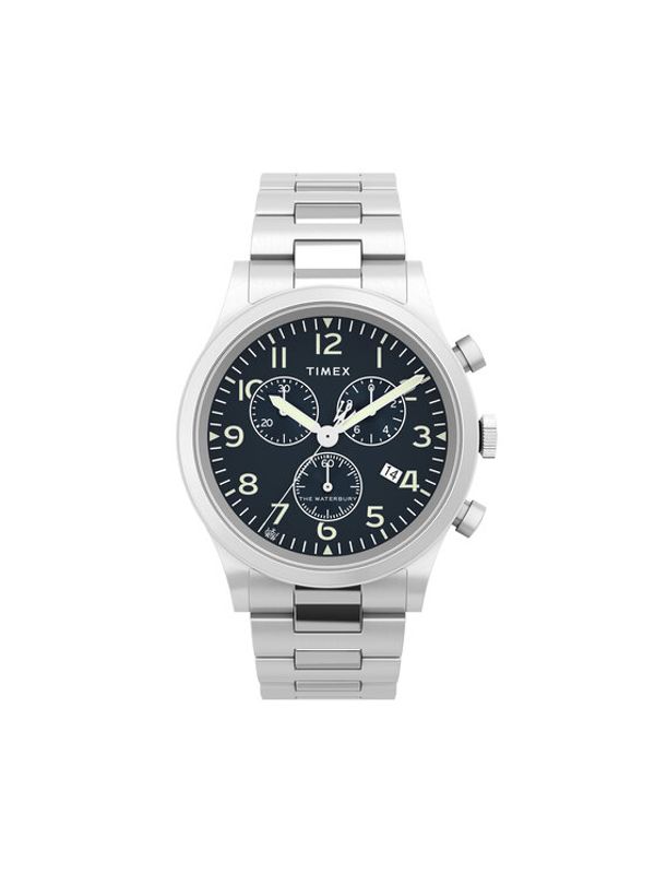 Timex Timex Sat Waterbury Traditional Chronograph TW2W48200 Srebrna