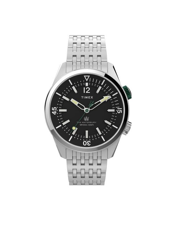 Timex Timex Sat Waterbury TW2V49700 Srebrna