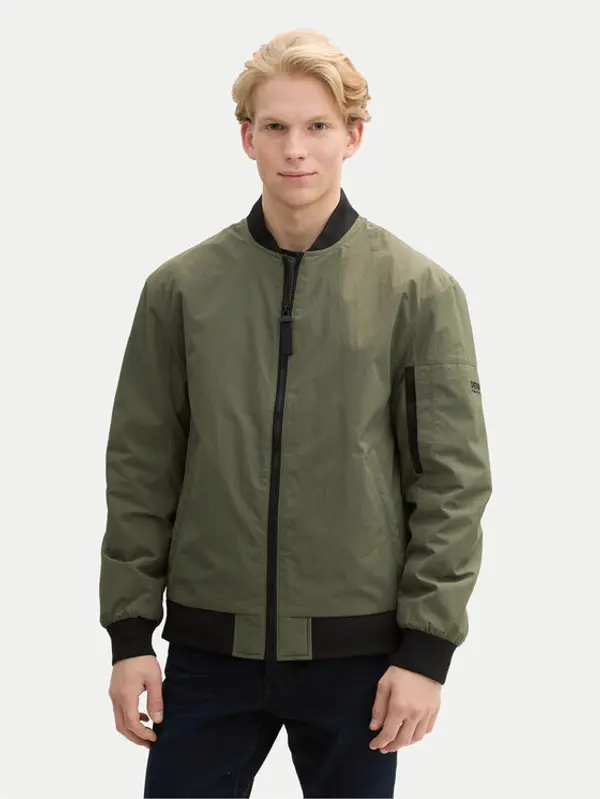 Tom Tailor Tom Tailor Denim Bomber 1043828 Zelena Regular Fit